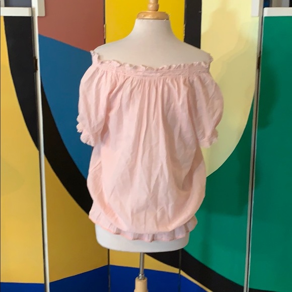 NWT Coral embroidered off shoulder boho shirt - Picture 5 of 8